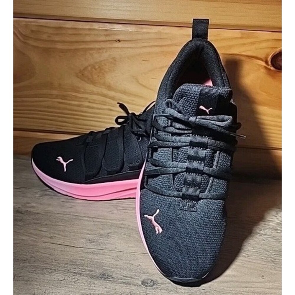 Puma Women's Size 9 Softride+ Optimal Comfort Pink, Black Casual, Gym,Workout